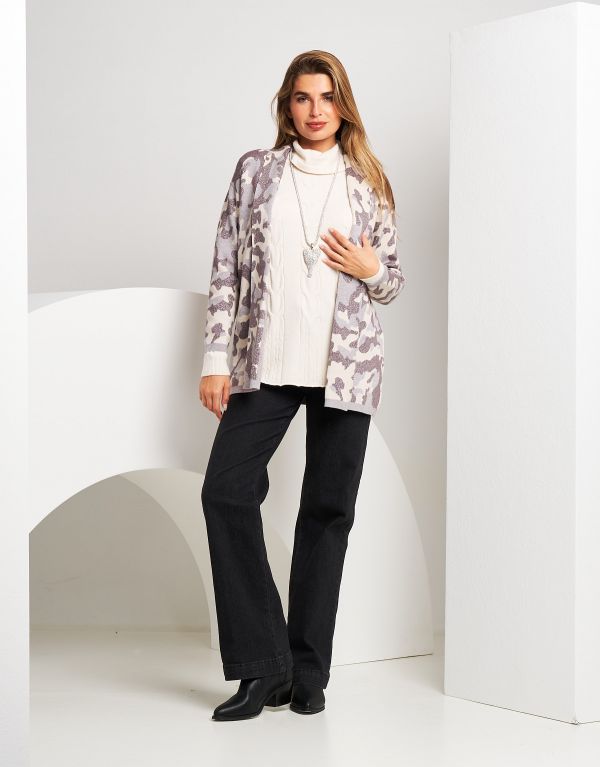 Caban in maglia con...
