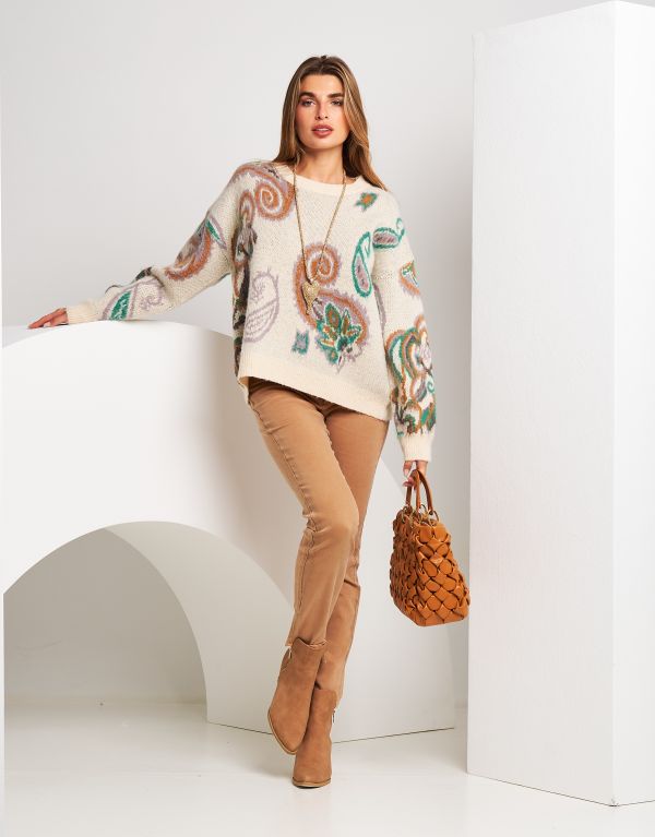 Maglione misto lana con...