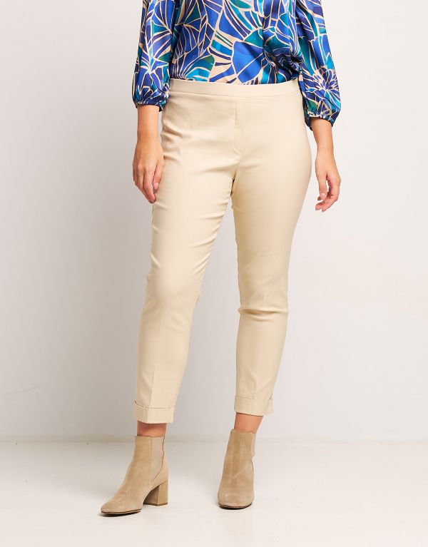 Pantalone in bengalina con...