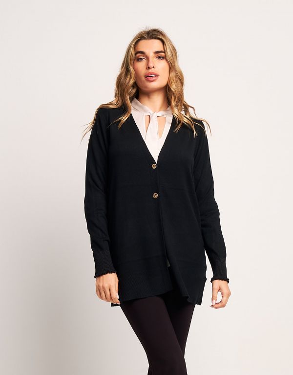 Cardigan in maglia lurex...
