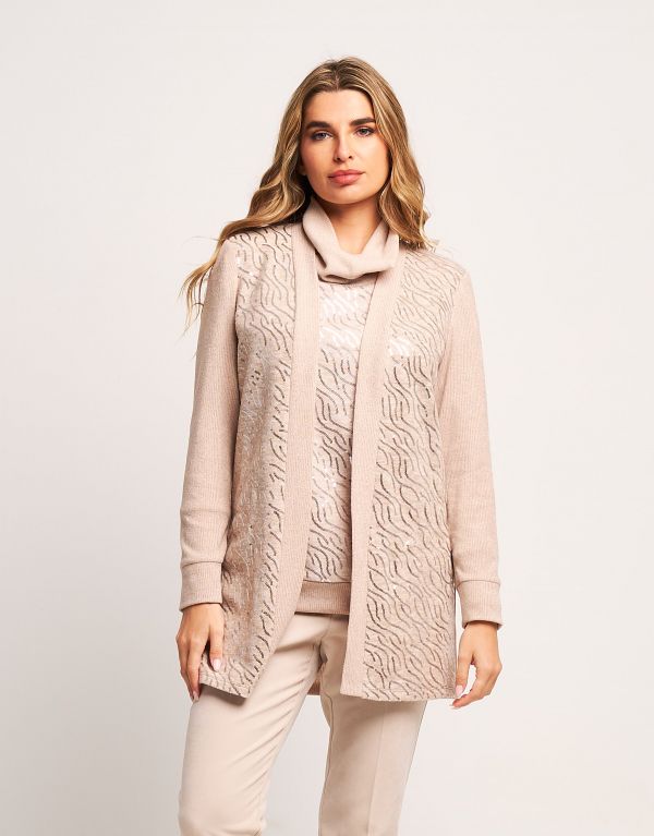 Cardigan in maglia con...