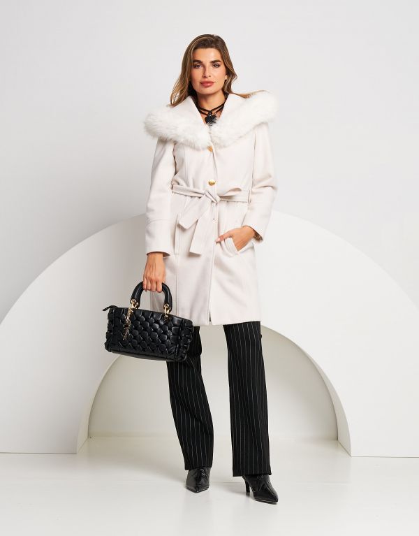 Cappotto con cappuccio e...