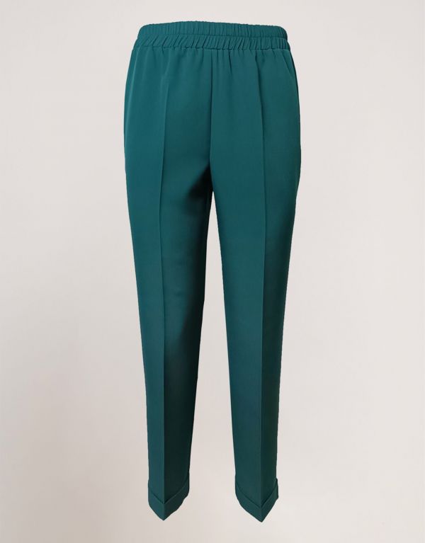 Pantalone con risvolto sul...