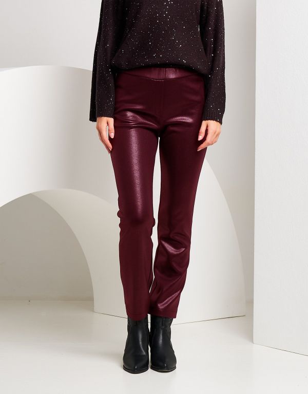 Pantalone effetto ecopelle...