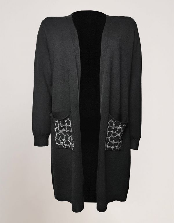 Caban con strass animalier