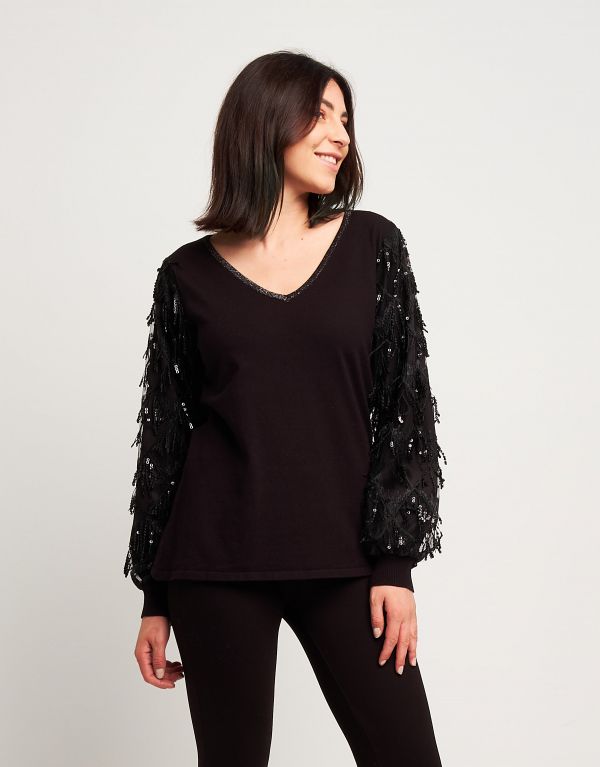 Maglia con maniche ampie in...