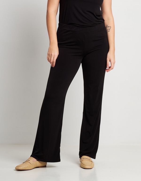 Pantalone a zampa con elastico