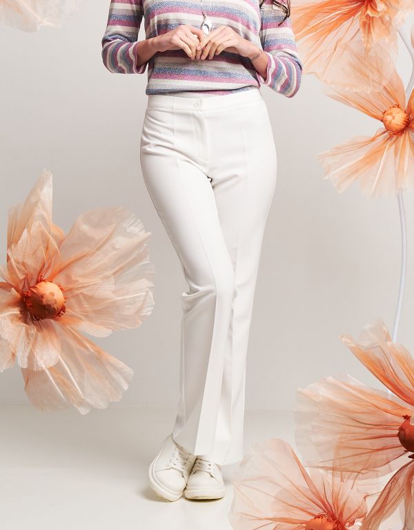 Pantalone flare in bistretch