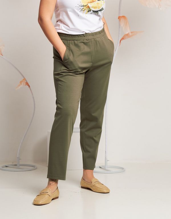 Pantalone con elastico e...