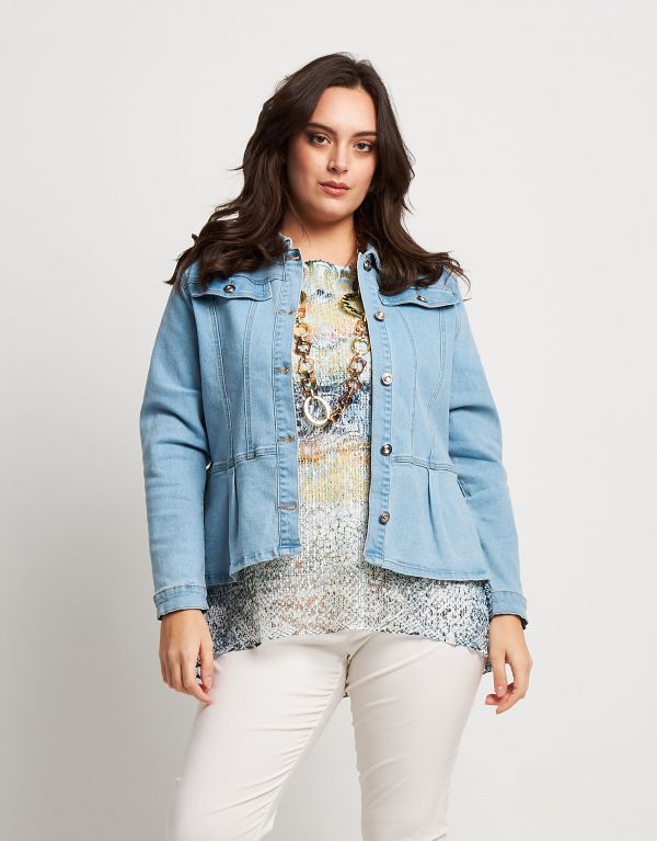Giubbino in jeans con...