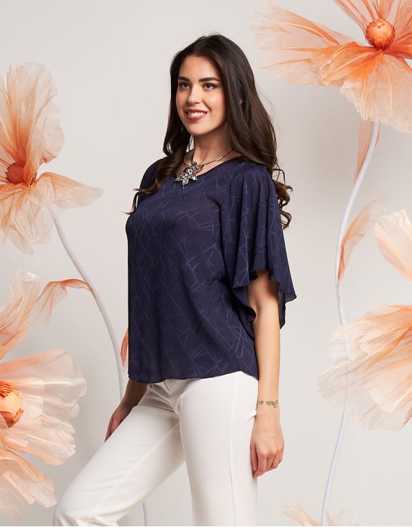 Casacca in raso jacquard
