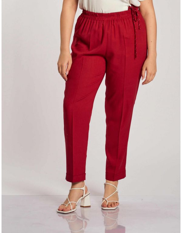 Pantalone in lino viscosa...