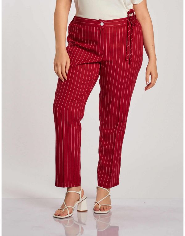 Pantalone gessato con...