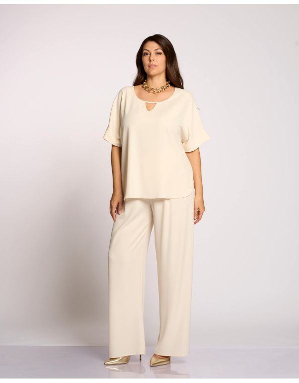 Pantalone largo con...