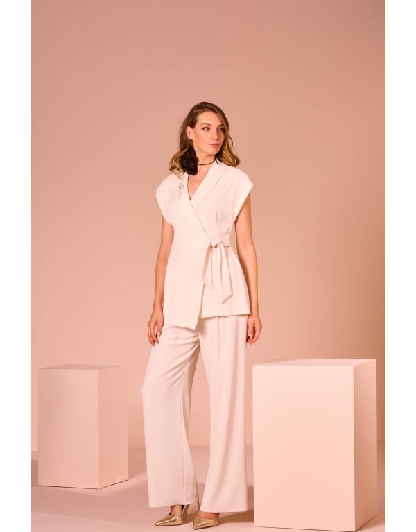 Pantalone largo con...