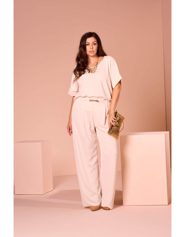 Pantalone largo con...