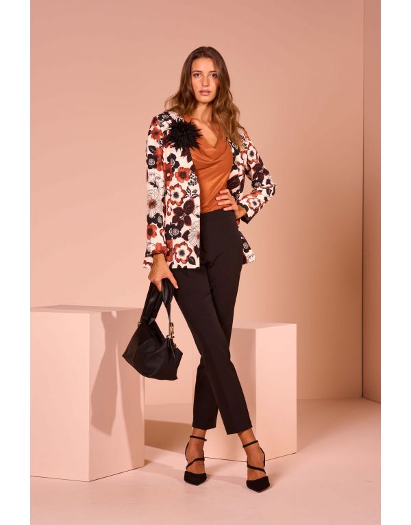 Top in georgette laminata...