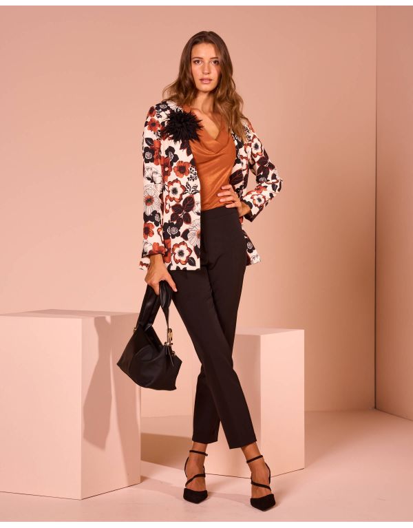Top in georgette laminata...