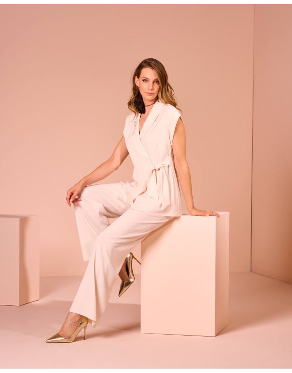 Pantalone largo con...