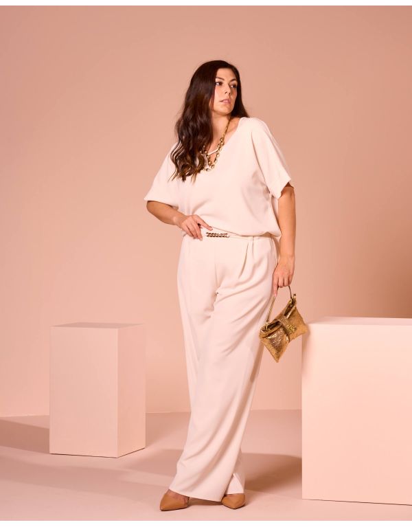 Pantalone largo con...