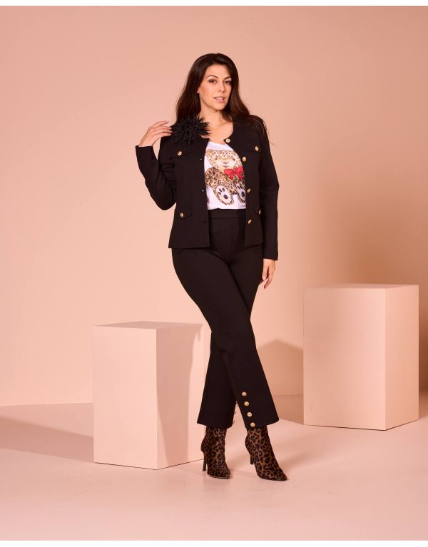 T-shirt con stampa orsetto