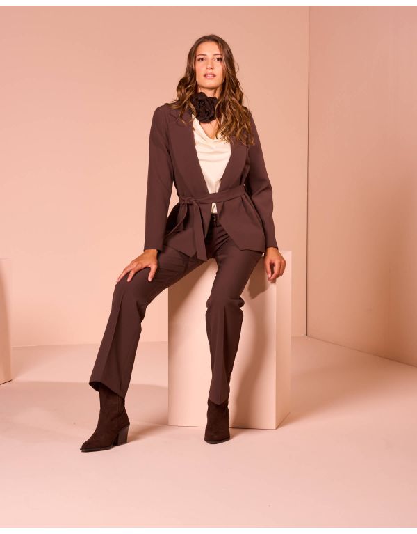 Pantalone a zampetta con...