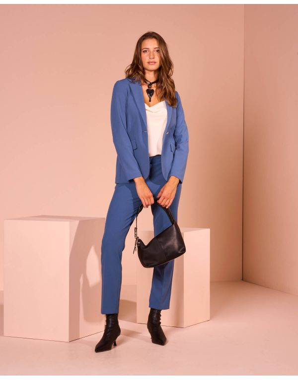 Giacca con pattine e foulard