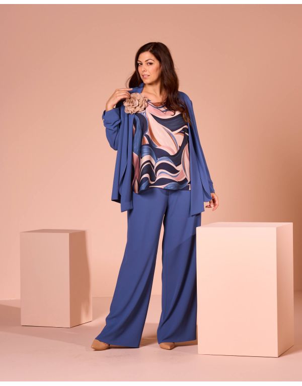Pantalone in cady con elastico