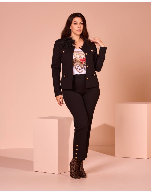 T-shirt con stampa orsetto