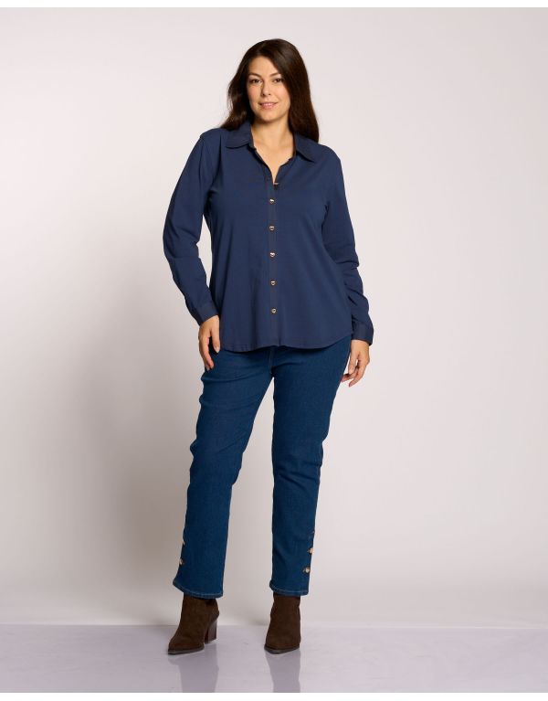 Camicia in cotone con...
