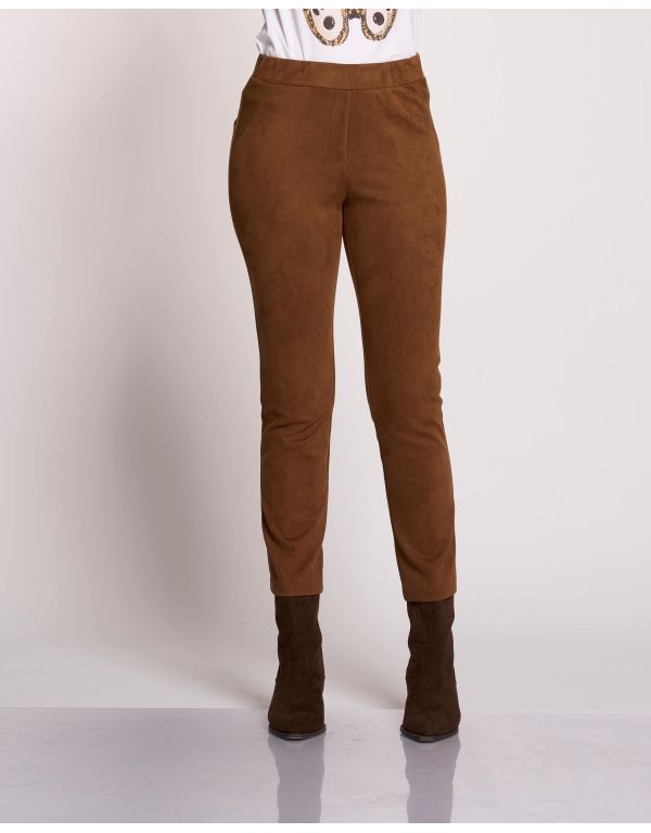 Pantalone in velluto con...