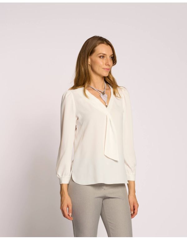 Casacca con scollo a V e...