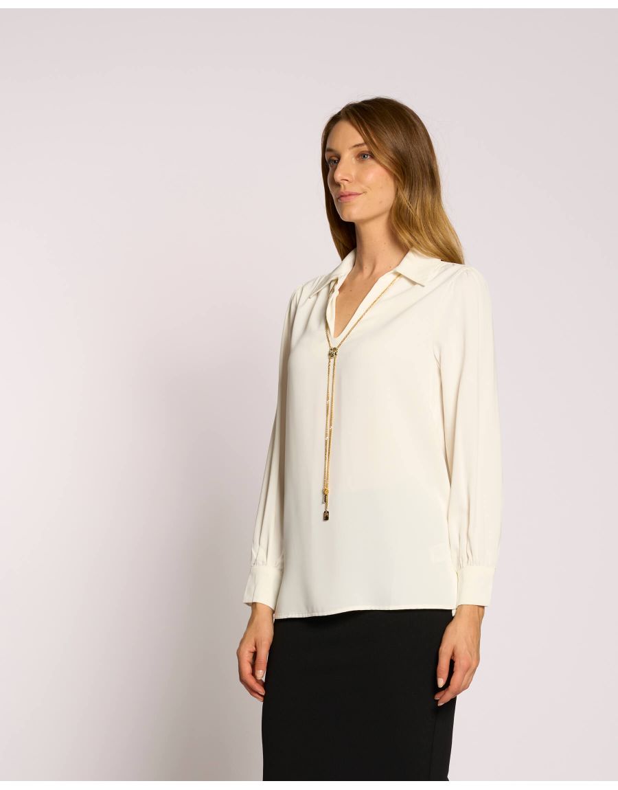 Casacca con colletto e collana removibile
