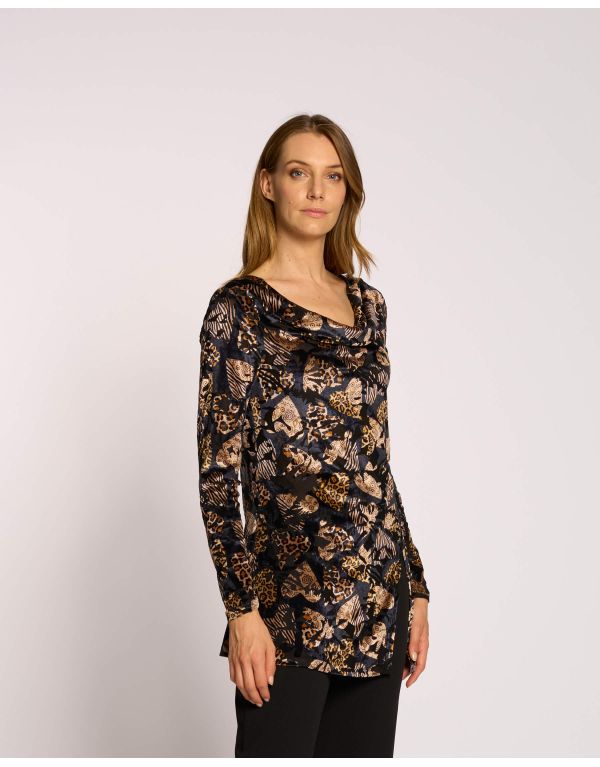 Maglia in ciniglia con...