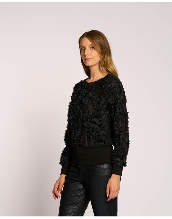 Maglia in tulle con...
