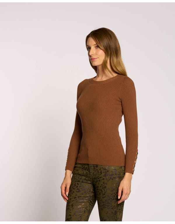 Maglia basica a coste con...