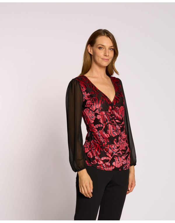 Maglia incrociata in...