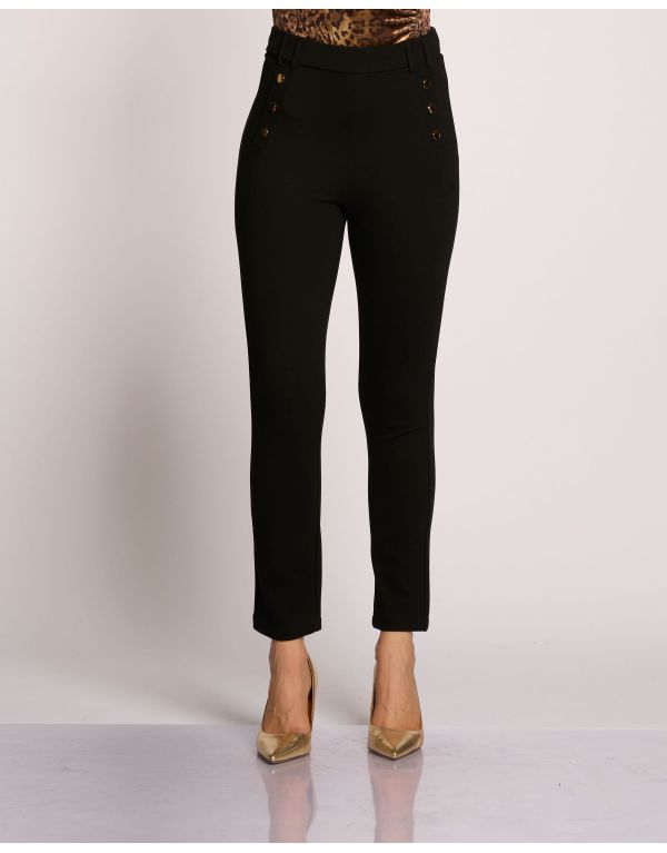 Leggins con finte tasche e...