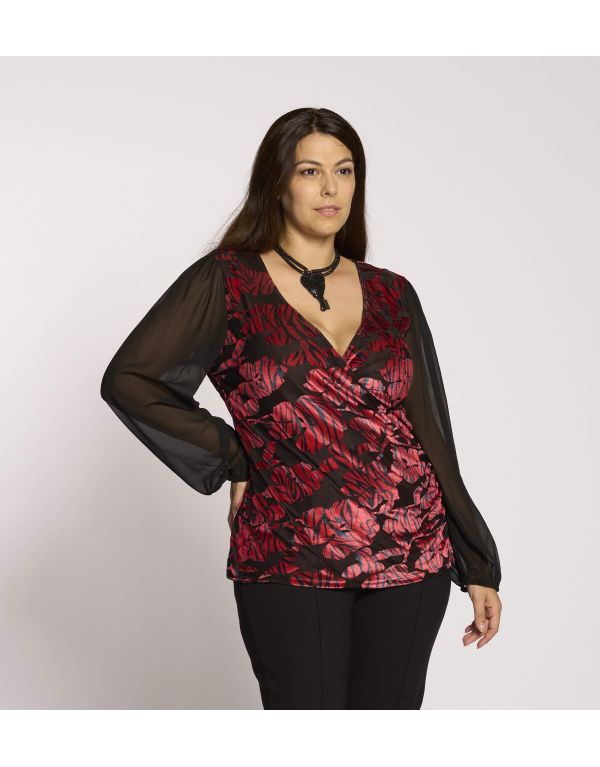 Maglia incrociata in...