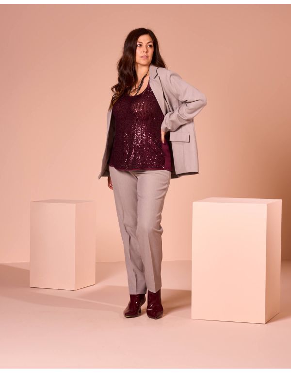 Pantalone linea stretta con...