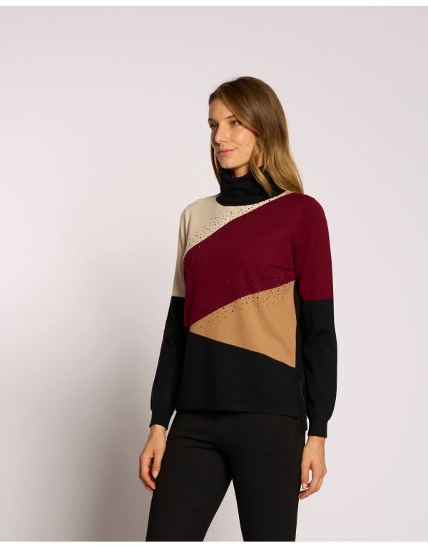 Maglia collo alto con...