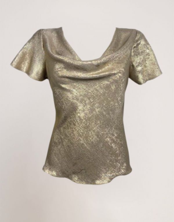 Top laminato con scollo a...