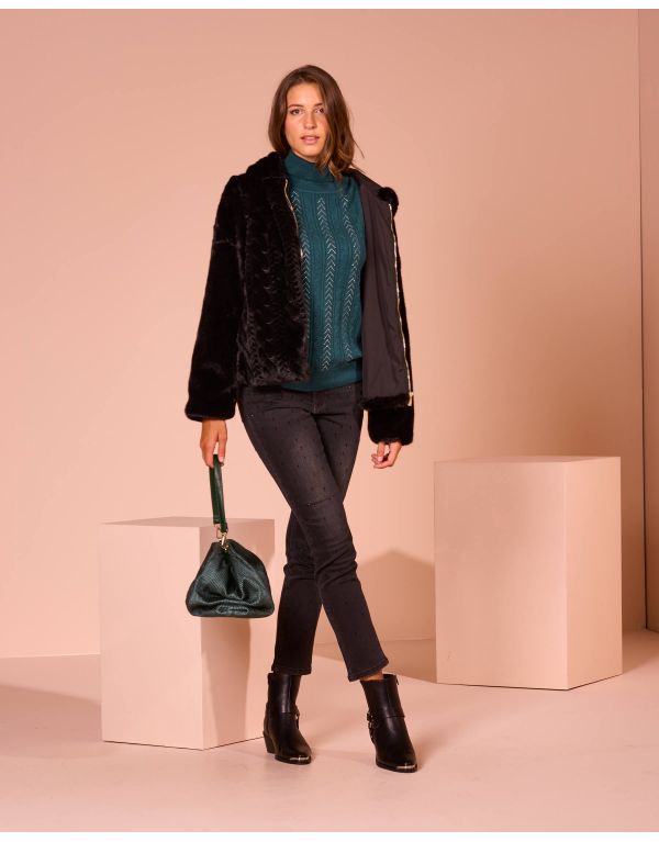 Maglia collo alto con...