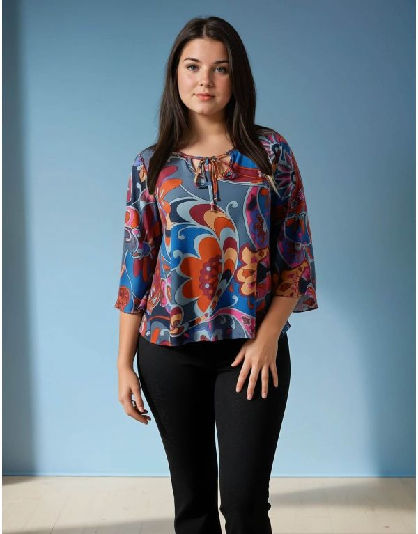 Casacca con volant e...