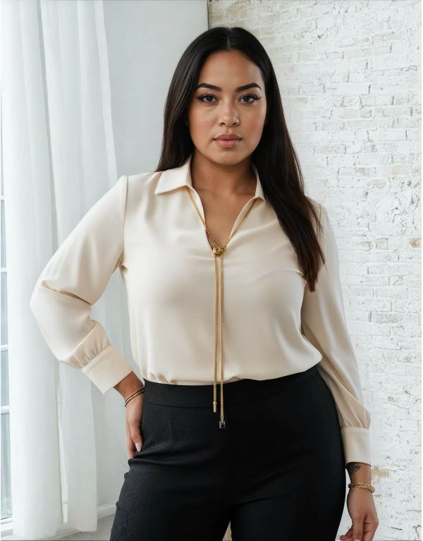 Casacca con colletto e...