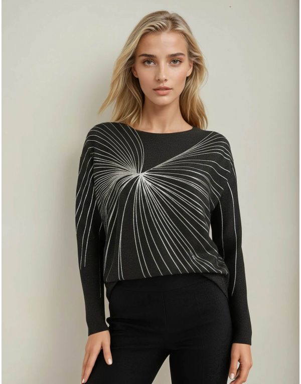 Maglia pipistrello con stampa