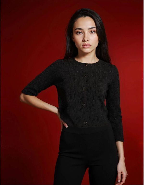 Golfino con bottoni e...