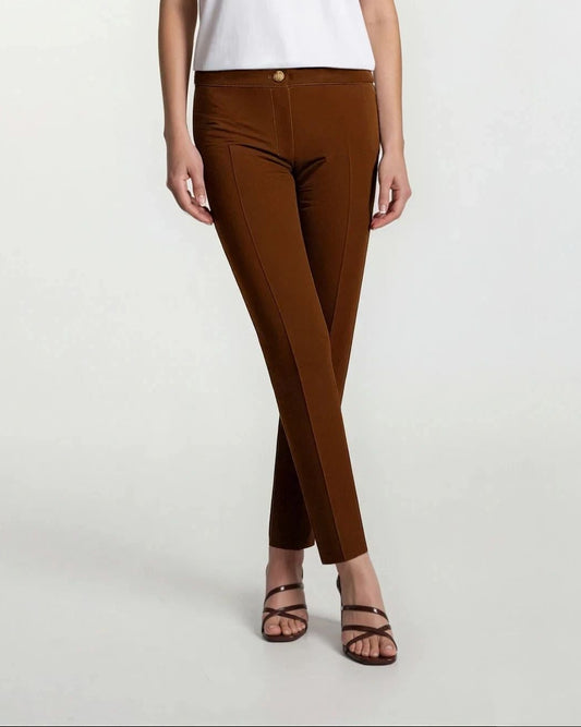 Pantalone basico con elastico e zip