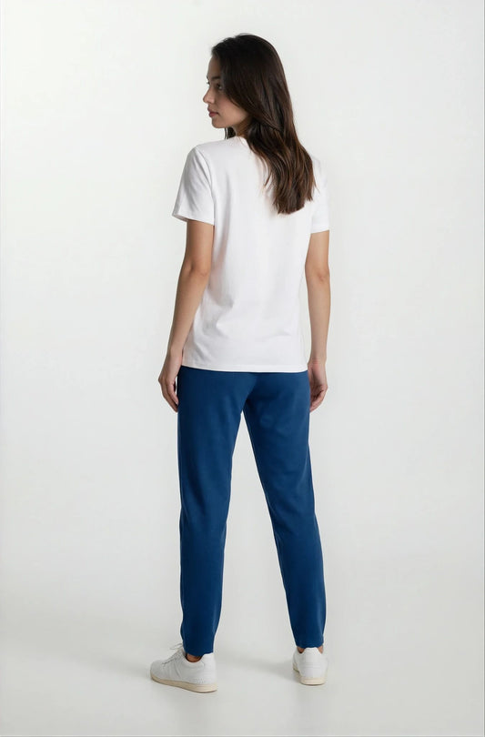 Pantalone punto Milano con risvolto