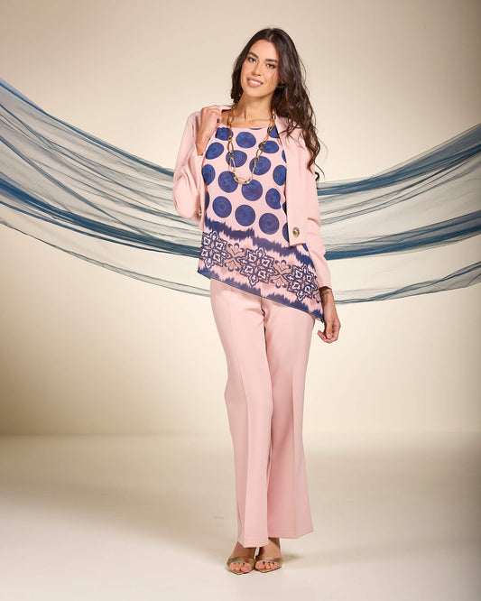 Giacchino con collo a fascia e bottoni